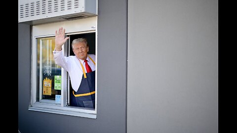 Trump on drive-through