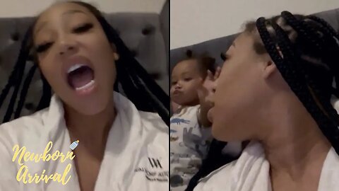 "Dis Boy Is Crazy" Jessica Dime's Son Wisdom Continues To Throw Toys At Mom During Her Live! 😱