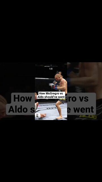 How Jose Aldo vs Connor McGregor should’ve went #shorts #ufc #ufc4 #connormcgregor