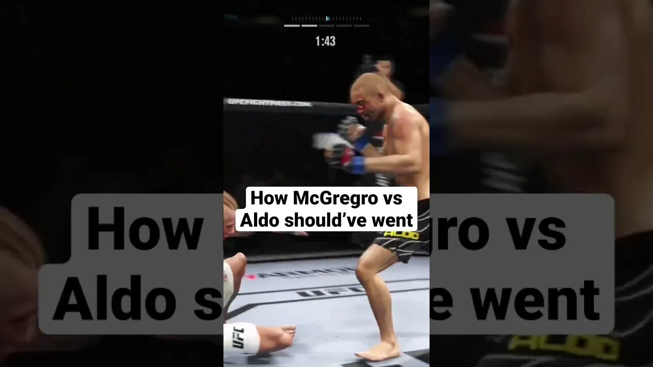 How Jose Aldo vs Connor McGregor should’ve went #shorts #ufc #ufc4 #connormcgregor