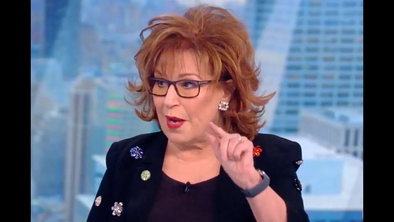 Joy Behar face-plants in front of audience