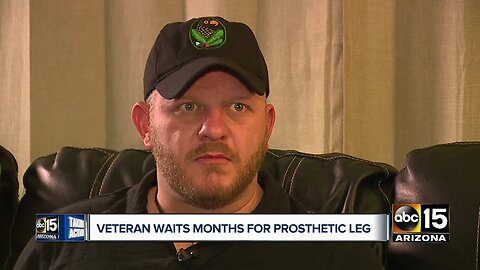 Valley veteran waits months for prosthetic leg