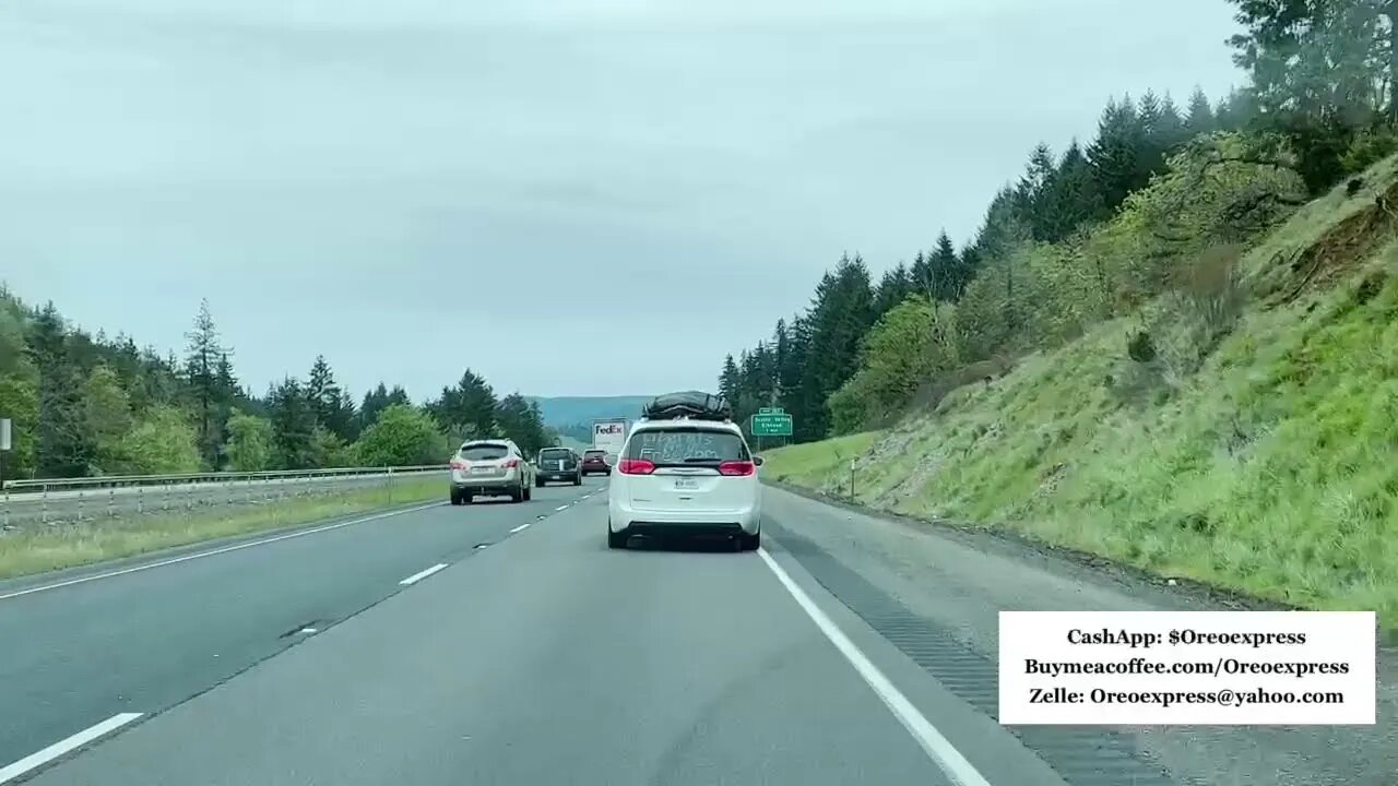 Live - The Peoples Convoy - Heading Through Portland Toward Washington