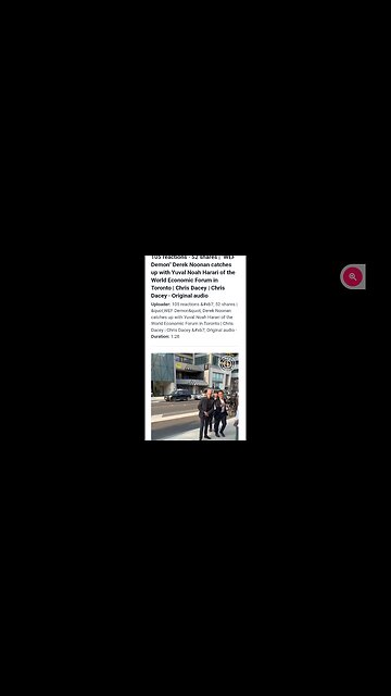 JUST IN : YUVAL HARARI IN TORONTO TODAY