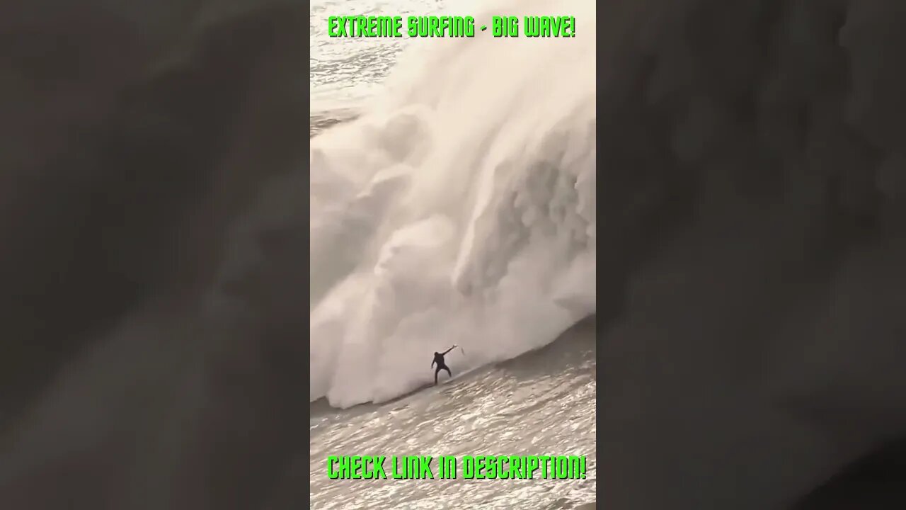 Extreme Surfing-Big Wave! #Shorts #Surf #Surfing #BigWave #HugeWave #MassiveWave #ExtremeSports