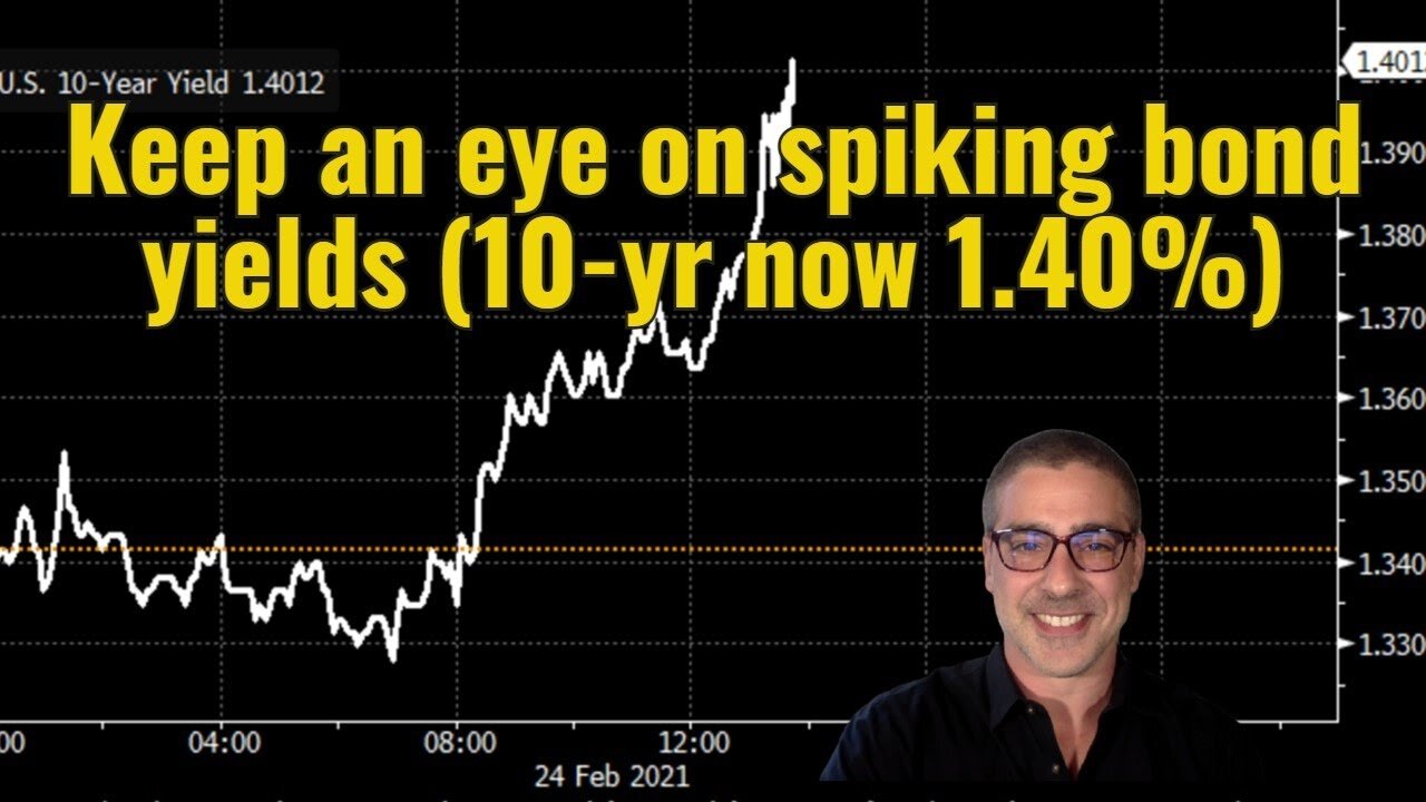 Keep an eye on spiking bond yields (10-yr now 1.40%)