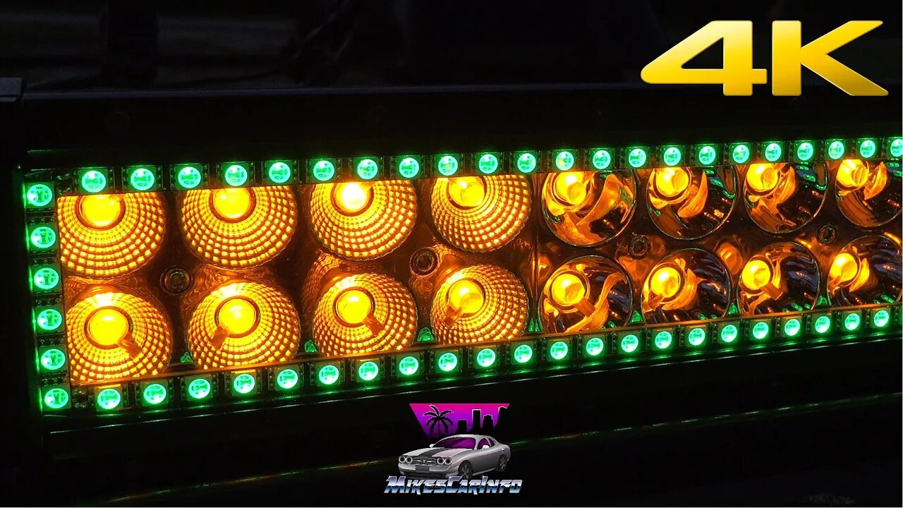 NICOLIGHT White/Amber LED Light Bar Overview