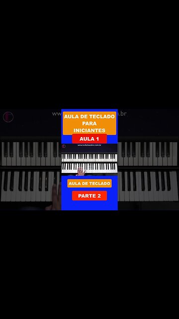 Aula de Teclado para Iniciantes - Aula 1 - Parte 2 #auladeteclado