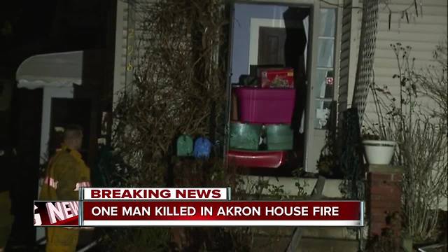 Man killed in Akron house fire