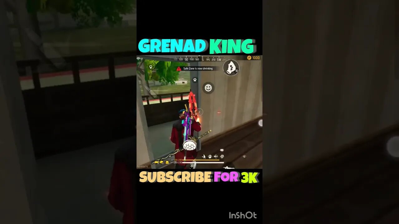 I am grenade King 👑 🤣🤣 last m lol 😂 #shorts #freefire #viral #fkg #ffshorts #freefirevideo #ff