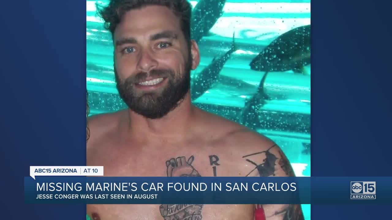 Missing Scottsdale marine's car found in San Carlos