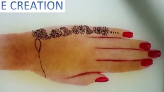 easy to apply simple bridal mehndi design|professional Arabic mehndi design for hand