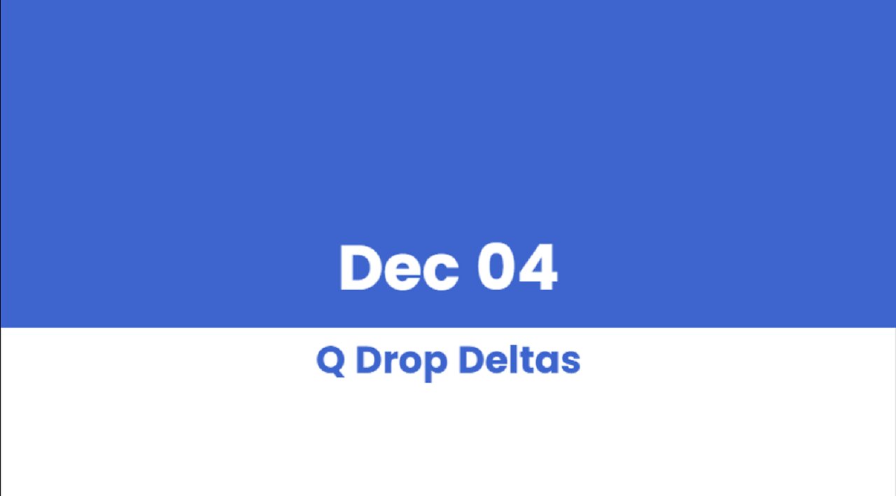 Q DROP DELTAS DEC 04