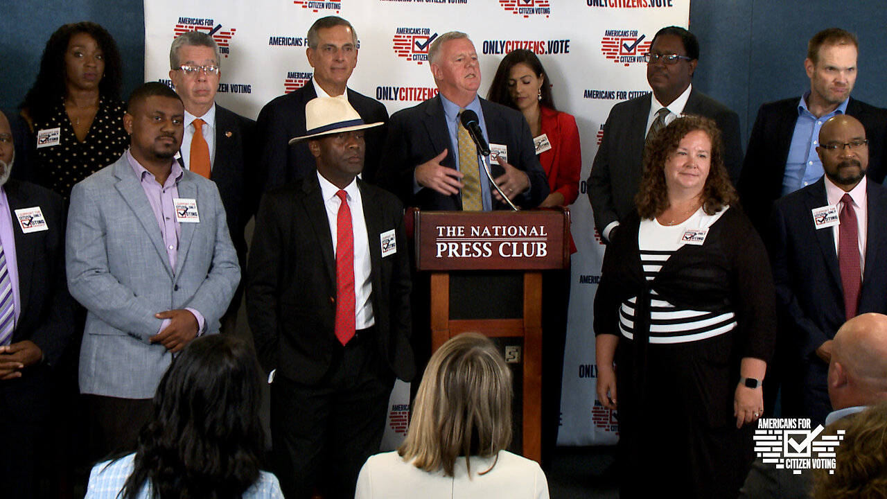 ACV Hosts A Citizen-Only Voting Press Conference At The National Press Club in Washington DC