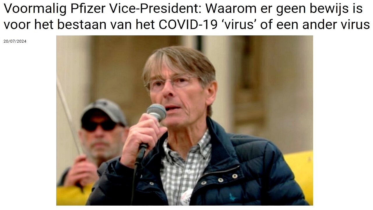 Voormalig Pfizer Vicepresident: