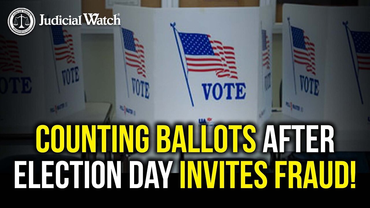 📌Our Case on Election Day Ballot Counting: Judicial Watch