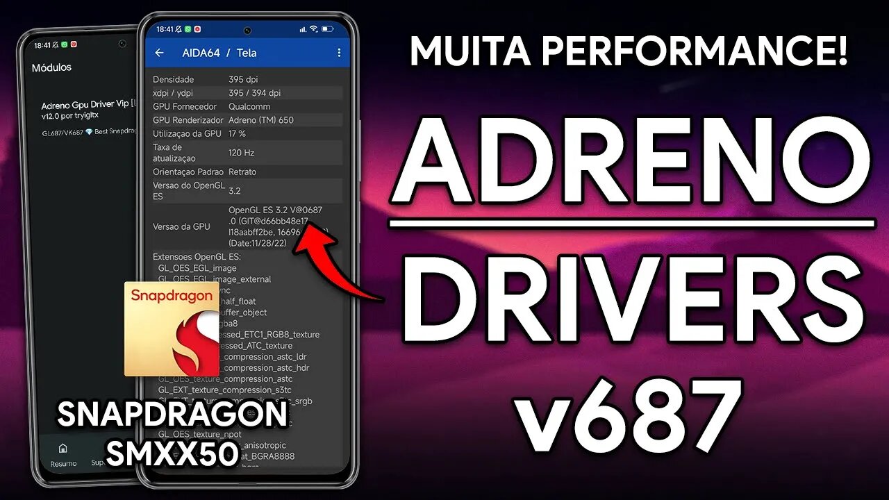 NOVOS DRIVERS DE GPU v687 PARA SNAPDRAGON! | MUITO MAIS PERFORMANCE E ESTABILIDADE! | ROOT