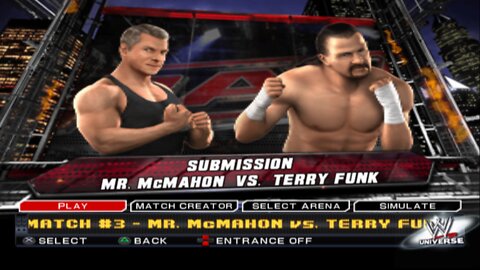 WWE SmackDown vs. Raw 2011 Mr. McMahon vs Terry Funk