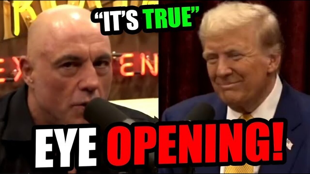 Rogan s EYE OPENING moment during the Trump podcast!!