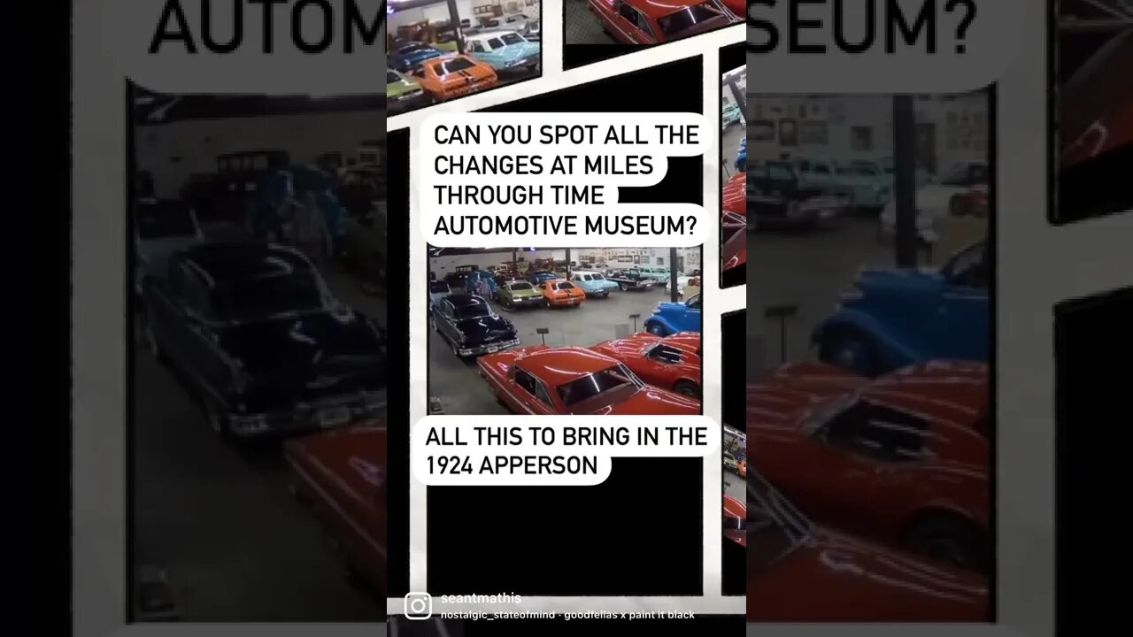 Time lapse of moving cars to get the 1924 Apperson into position in the museum.