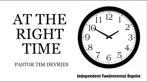 At The Right Time 12/11/11