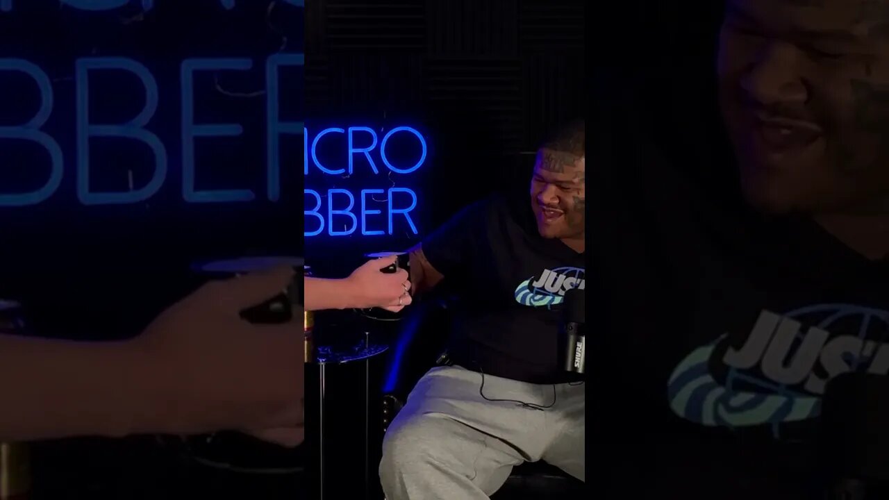 Crip Mac Drinks Old English on Set at @MacroJabber @cripmac55nhc #nojumper #adam22 #wack100