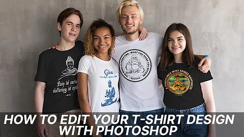 How to edit your t shirt design with photoshop