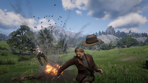 AI Arthur Morgan Meets Geralt-Red Dead Redemption 2