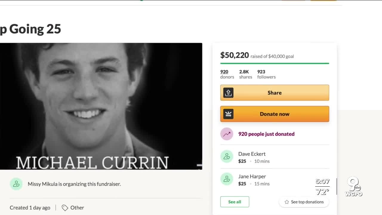 Mourners raise $50,000 for family of Moeller grad Michael Currin