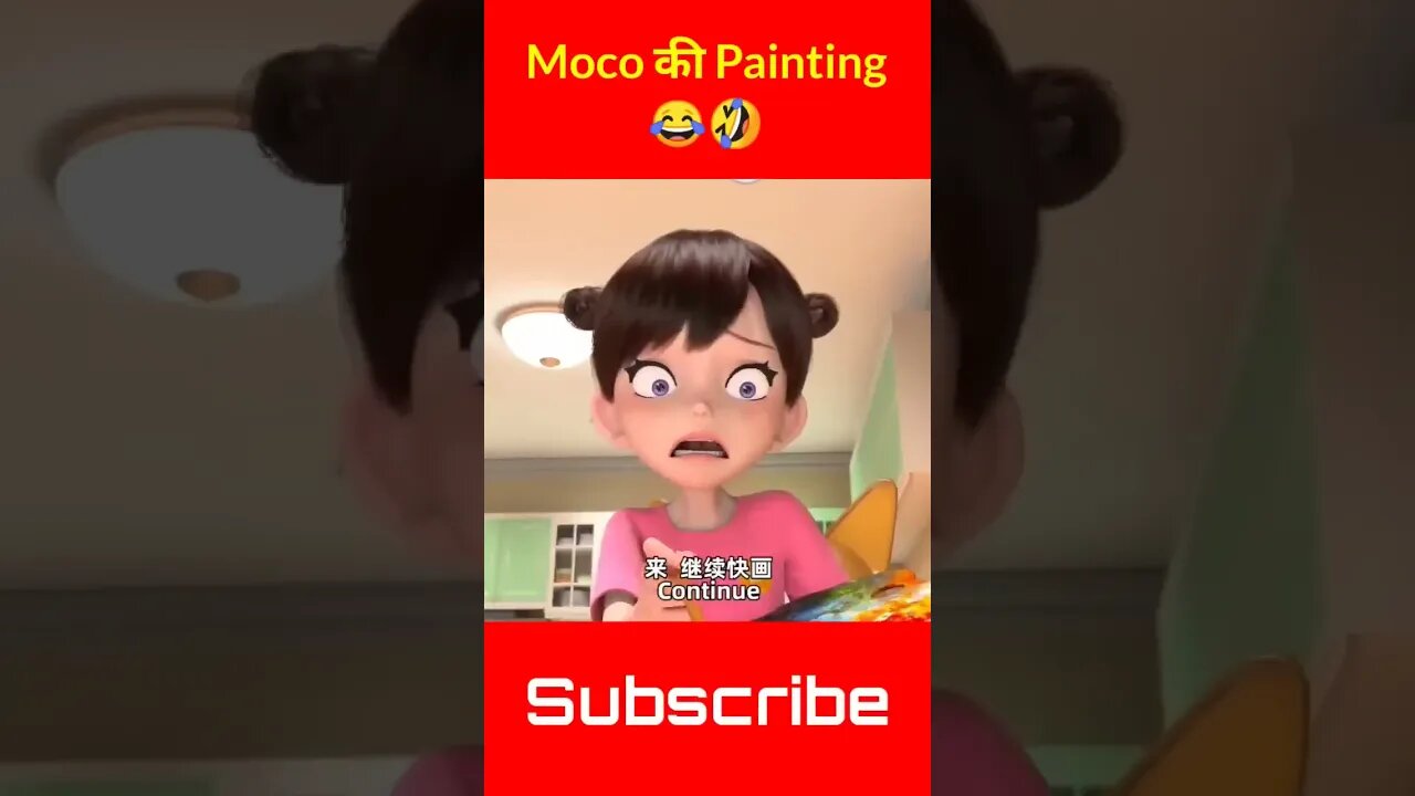 Moco की Painting 😂🤣 Moco Dog Funny Shorts Video kvideo