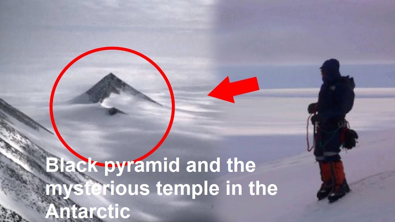 Black pyramid and the mysterious temple in the Antarctic !!