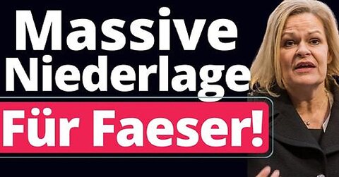 Und Zack: Nächstes Faeser Gesetz Verfassungswidrig!