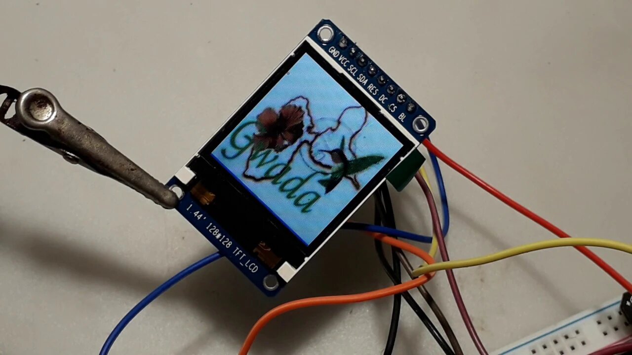 Bitmap images from SD card on the 128×128 ST7735 tft display(arduino)