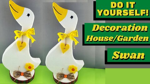 DIY - How to Make House Garden Decoration Swan