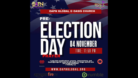 Pre-Election Day Prayer