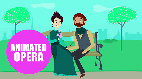 Short animations of famous operas