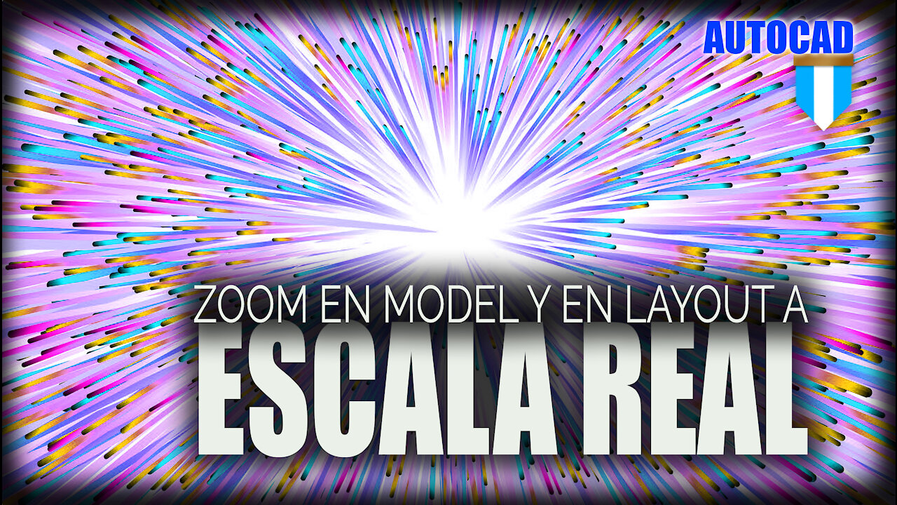 ZOOM parte 4 de 4, ZOOM A ESCALA REAL EN PANTALLA en AutoCAD