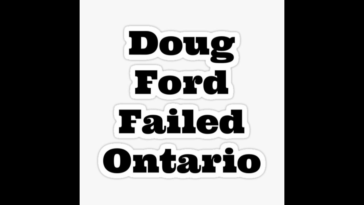 DOUG FORDS VEHICLE STICKER REBATE SCAM!
