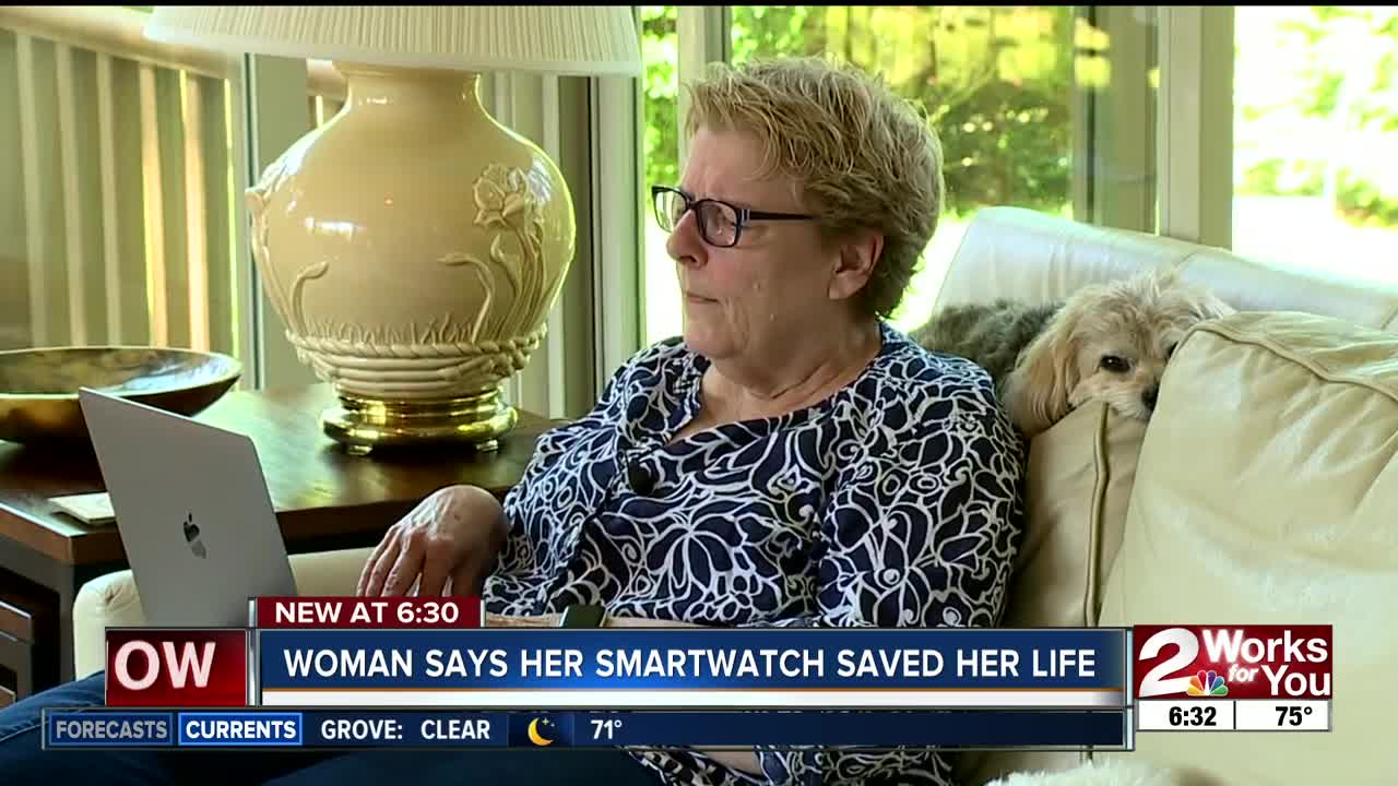 Woman says her smartwatch saved her life