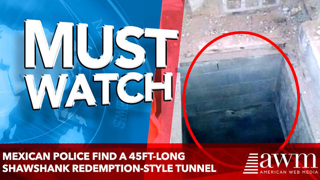 Mexican police find a 45FT-long tunnel