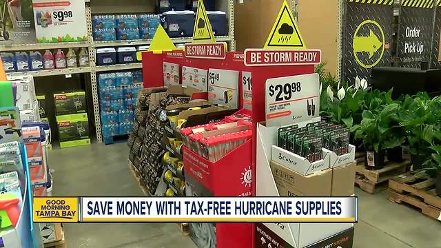 Save money with tax-free hurricane supplies until June 7