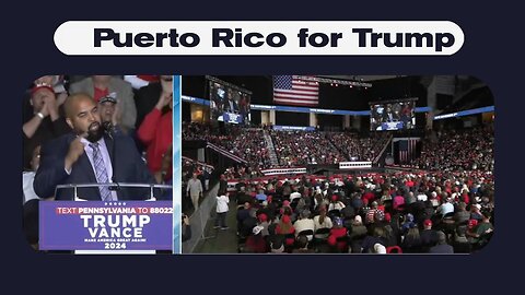 Puerto Rican leader campaigns for Donald J. Trump - October 29, 2024