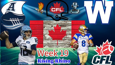 Toronto Argonauts Vs Winnipeg Blue Bombers: CFL Week 19 Watch Party