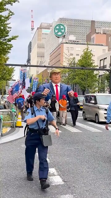 🙏🏻”THE WORLD’S PRESIDENT DJT” honored in JAPAN PARADE!🙏🏻