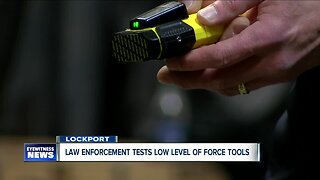 Law enforcement tests low level of force tools