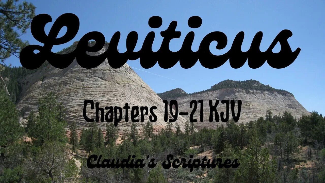 The Bible Series Bible Book Leviticus Chapters 19-21 Audio