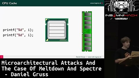 Microarchitectural Attacks and the Case of Meltdown and Spectre Daniel Gruss