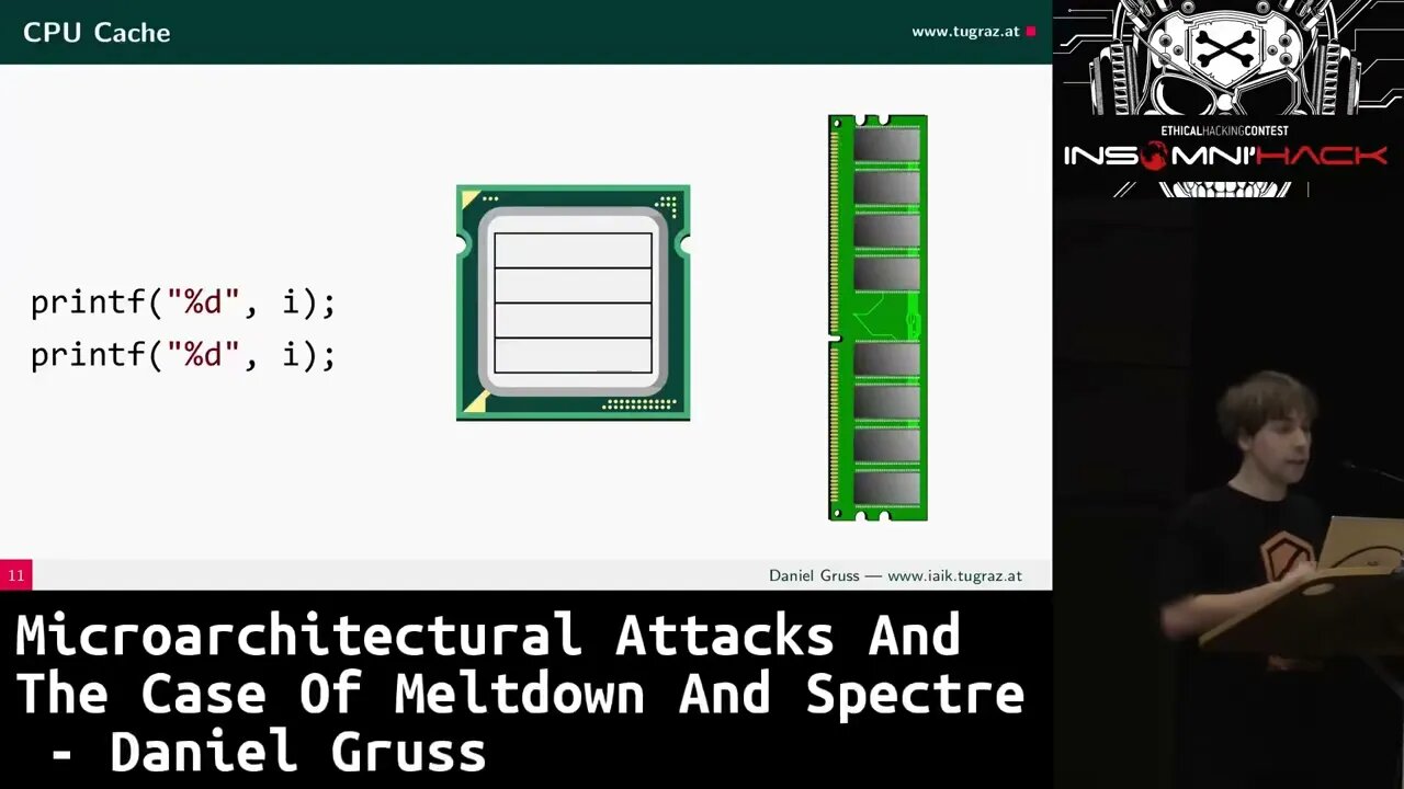 Microarchitectural Attacks and the Case of Meltdown and Spectre Daniel Gruss