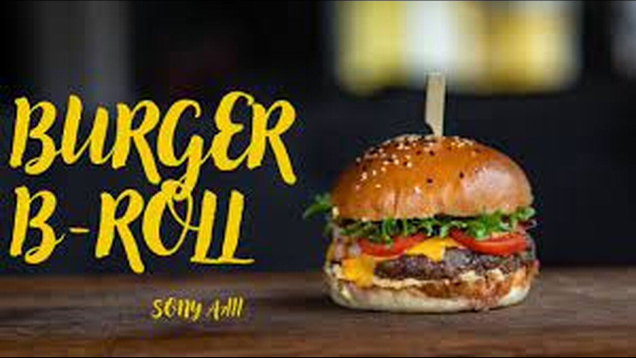 Restaurant BURGER BROLL shot on SONY a7iii