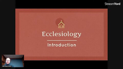 Ecclesiology 1: Introduction